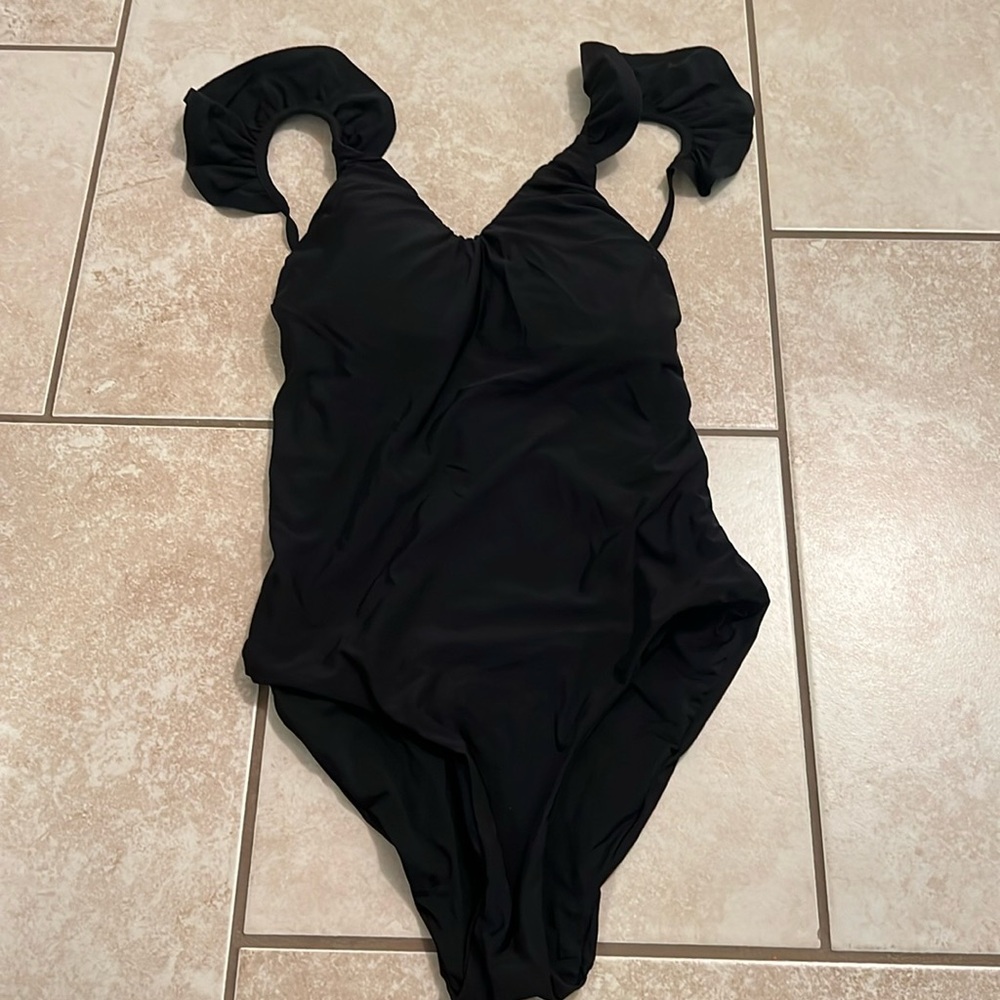 Malai black one piece suit never worn but no tags - Picture 2 of 3